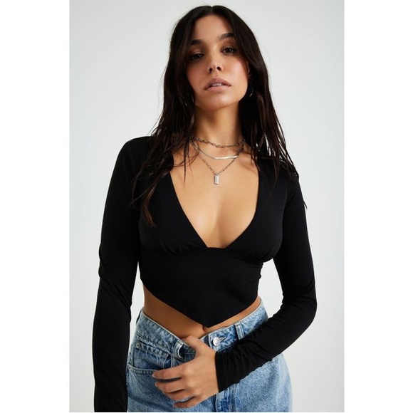 Garage Black Handkerchief Long sleeve - Picture 1 of 3